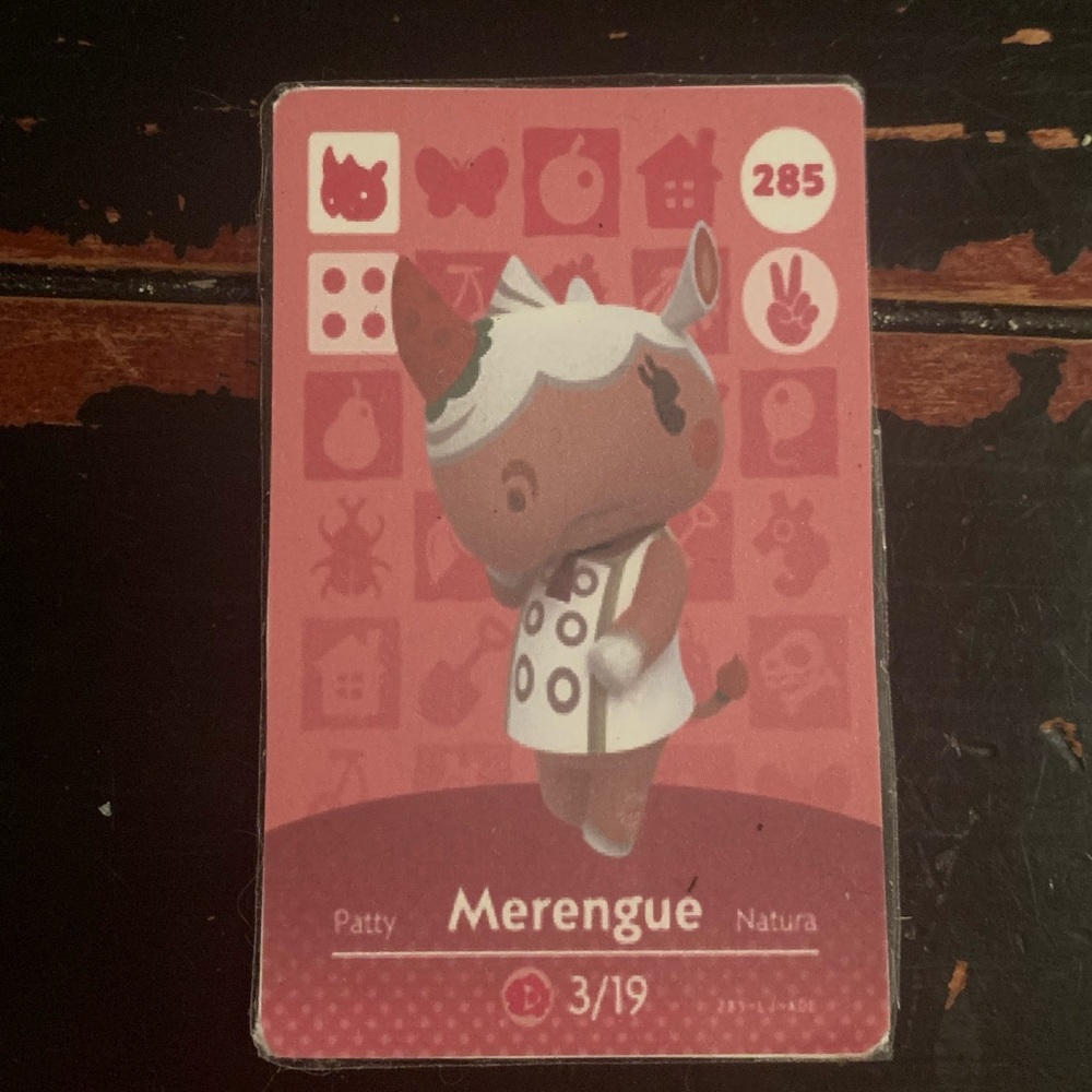Merengue Animal Crossing amiibo card